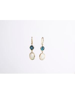 Zuvan Celestial Duo Earrings - Black