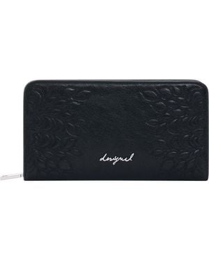 Desigual Faux Leather Continental Wallet - Black