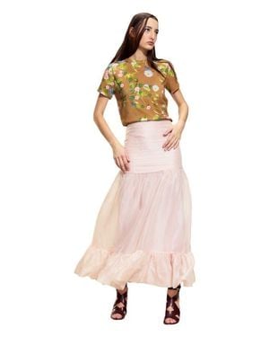 Cynthia Rowley Serafina Silk Skirt - Multicolor