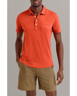 Billy Reid Pensacola Organic Cotton Polo - Red