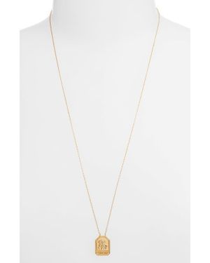 Jennifer Zeuner Kiana Zodiac Pendant Necklace - White