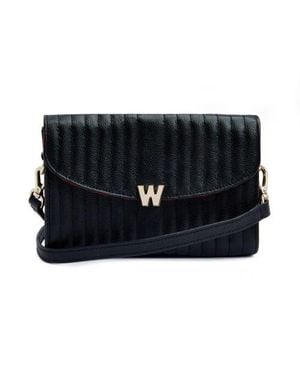 Wolf Mimi Crossbody Bag With Wristlet - Black