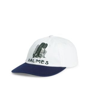 Palmes Tower Embroidered Adjustable Twill Baseball Cap - Blue