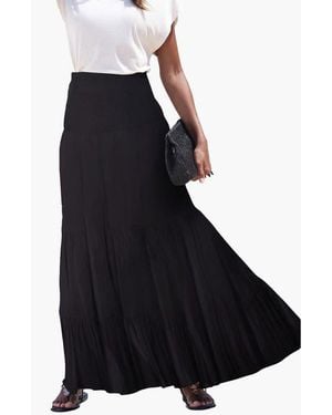 Lascana Convertible Tiered Dress - Black