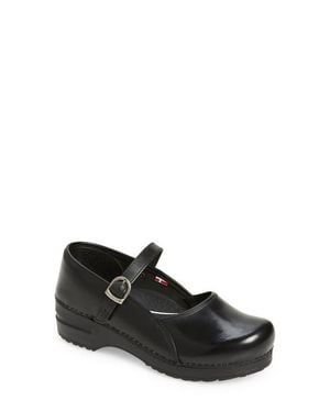 Sanita Clare Mary Jane Clog - Black