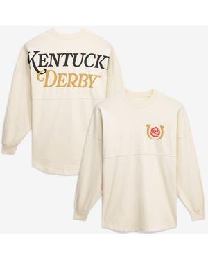 Spirit Jersey Kentucky Derby Oversized Original Long Sleeve T-Shirt - White