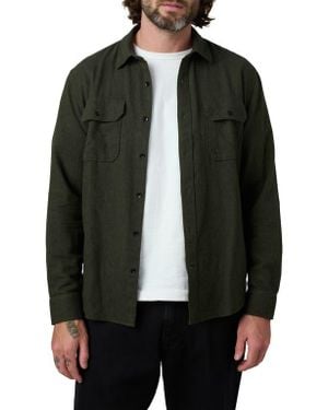 Joe's Jeans Chester Flannel Button-Up Shirt - Black