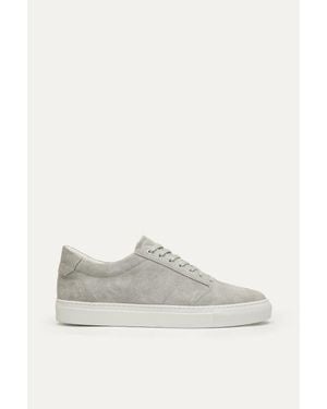 WANT Les Essentiels Lennon 2.0 Suede Leather Low Sneaker - Gray