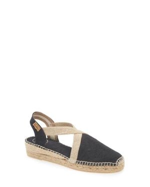 Toni Pons Verdi Espadrille Wedge - Black