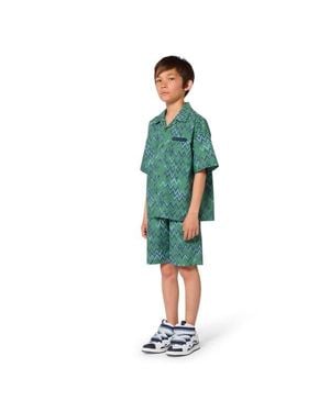 Lanvin Poplin Bermuda Shorts - Blue