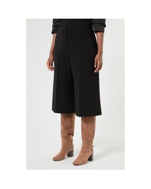Marina Rinaldi Wide Leg Crop Pants - Black