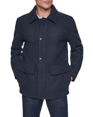 Cole Haan Flannel Jacket - Blue