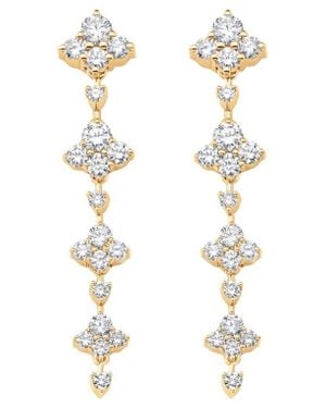 Sara Weinstock Dujour Diamond Linear Drop Earrings - White