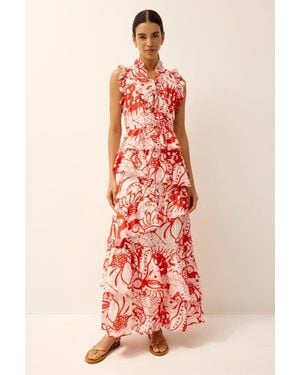Marie Oliver Franklen Dress - Red