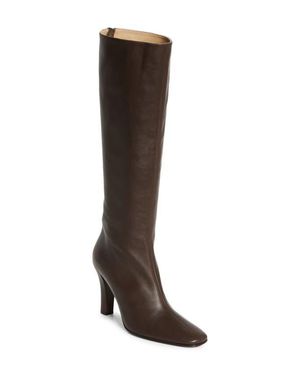 The Row Mona Knee High Boot - Brown