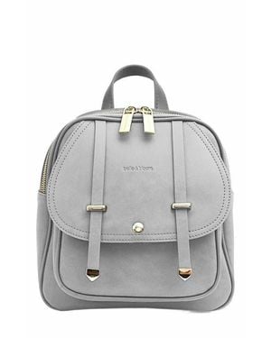 Belle & Bloom Camila Leather Backpack - Gray