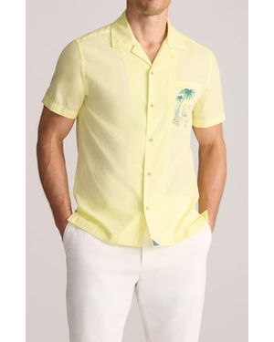 UNTUCKit Cotton Camp Shirt - Yellow