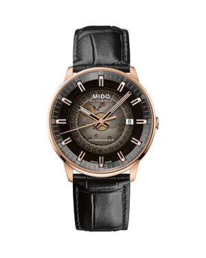 MIDO Commander Gradient Skeletal Automatic Canvas Strap Watch, 40Mm - Metallic