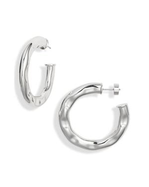 Nordstrom Hammered Hoop Earrings - Metallic