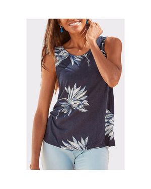 Lascana Sleeveless Tank Top - Blue