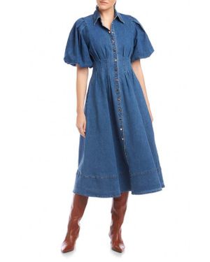 Fifteen Twenty Esme Shirtdress - Blue
