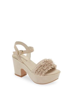 Cordani Liona Ankle Strap Platform Sandal - Natural