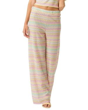 PQ Swim Meg High Waist Cover-Up Pants - Natural