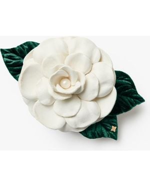 Helena Simon The Small Gardenia Floral Brooch - White