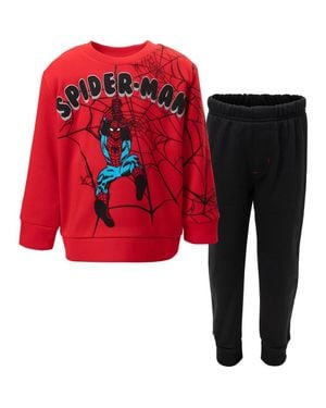 Marvel Spider- Fleece Sweatshirt And Sweatpants Set - Red