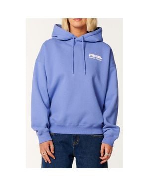 Rip Curl Surf Puff Print Graphic Hoodie - Blue