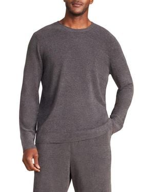 Barefoot Dreams Cozychic Ultra Lite Crewneck Lounge Top - Gray
