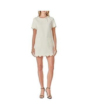 English Factory Scallop Minidress - Natural