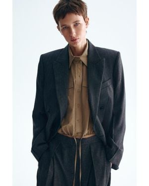 H&M Drawstring Shirt - Natural
