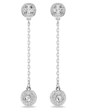 Swarovski Una Linear Drop Earrings - White