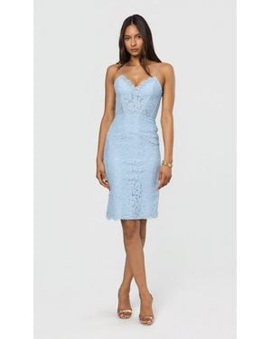 Generation Love Leonie Lace Bustier Dress - Blue