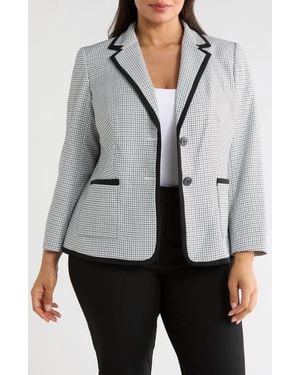 Kasper Framing Two-Button Jacket - Gray