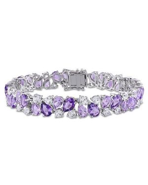 Julianna B Lab-Created Sapphire Bracelet - Purple