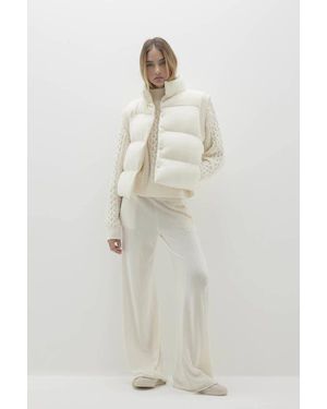 NAKEDCASHMERE Ellie Puffer Vest - White