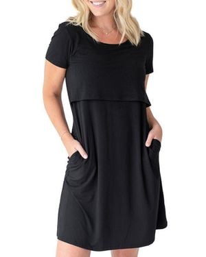 Kindred Bravely Eleanora Maternity & Nursing Dress - Black