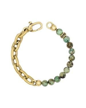 John Varvatos Bead & Chain Link Bracelet - Metallic