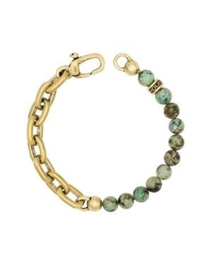 John Varvatos Bead & Chain Link Bracelet - Metallic