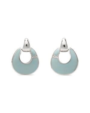 Kate Spade Enamel Drop Hoop Earrings - Blue