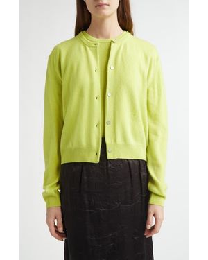 Nackiyé Seashell Cashmere Cardigan - Green