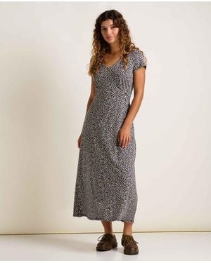 Toad & Co. Rose Midi Short Sleeve Dress - Natural