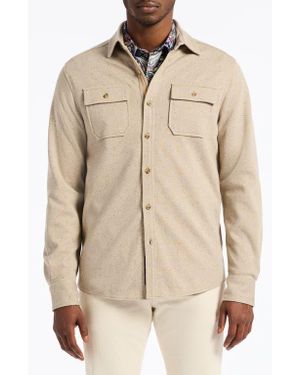 Robert Graham Vigano Knit Overshirt - Natural