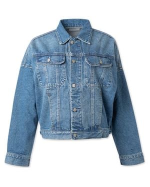 Boyish The Ryder Retro Oversized Denim Jacket - Blue