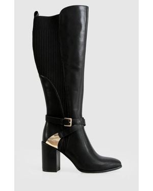 Belle & Bloom Breton Knee High Boot - Black
