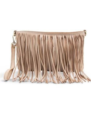Bolsa Nova Fringe Crossbody - Metallic