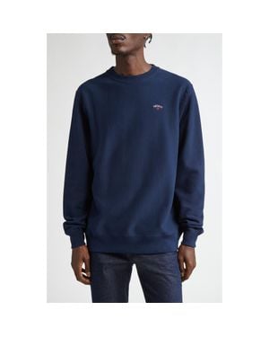 Noah Classic Cotton Crewneck Sweatshirt - Blue