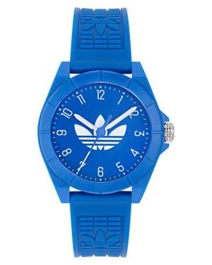 adidas Poject Four Resin Strap Watch, 41Mm - Blue